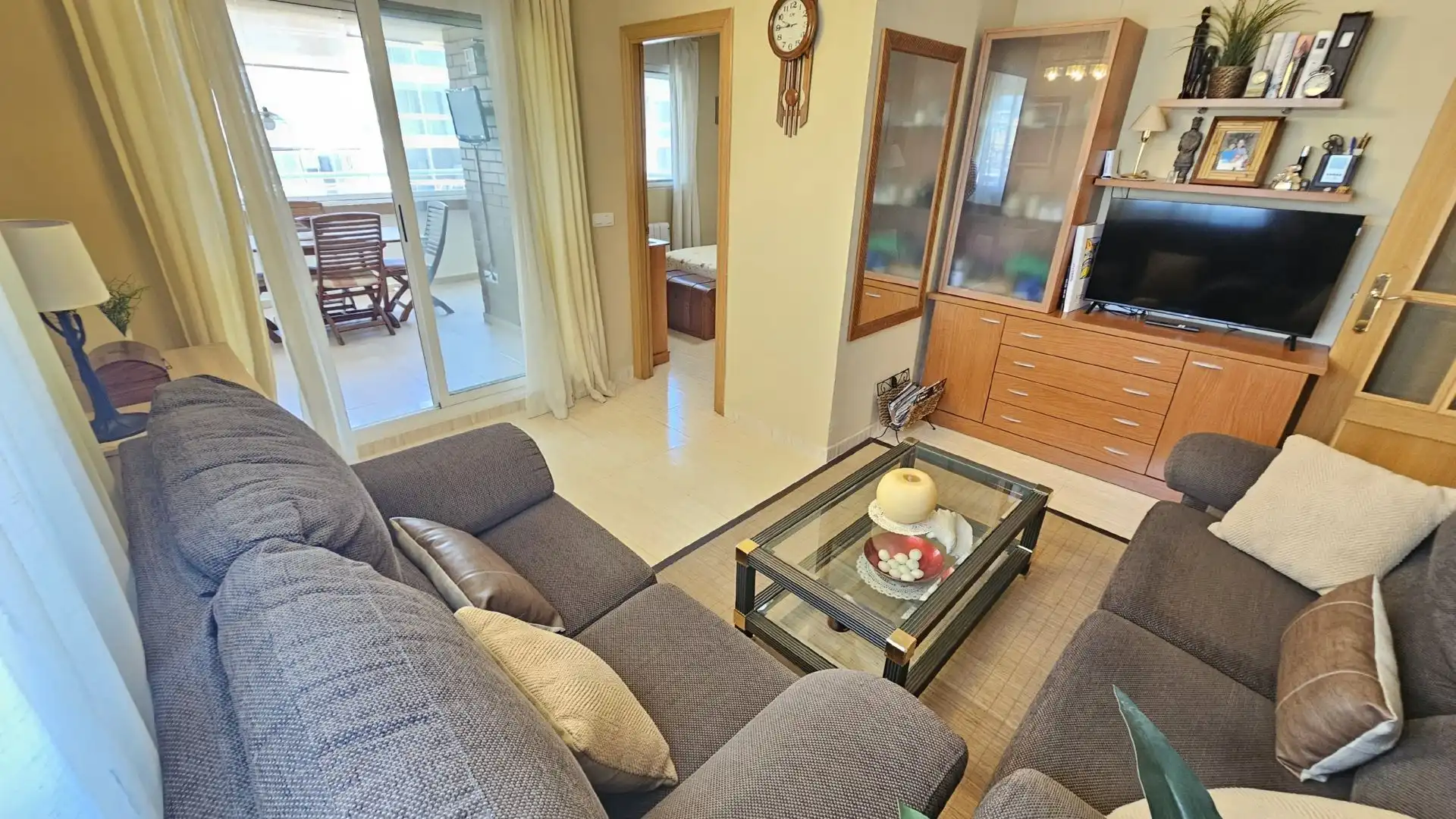 Sala de estar de Apartamento en venta en Oropesa del Mar / Orpesa con Aire acondicionado, Calefacción y Terraza