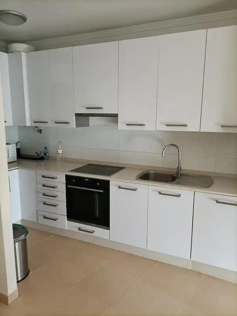 Cuina de Apartament de lloguer en Águilas amb Aire condicionat, Moblat i Forn
