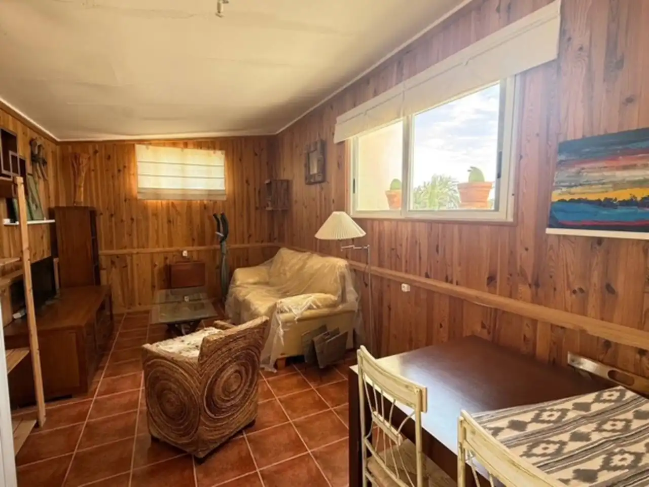 Sala de estar de Casa adosada de alquiler en Elche / Elx con Jardín privado y Amueblado