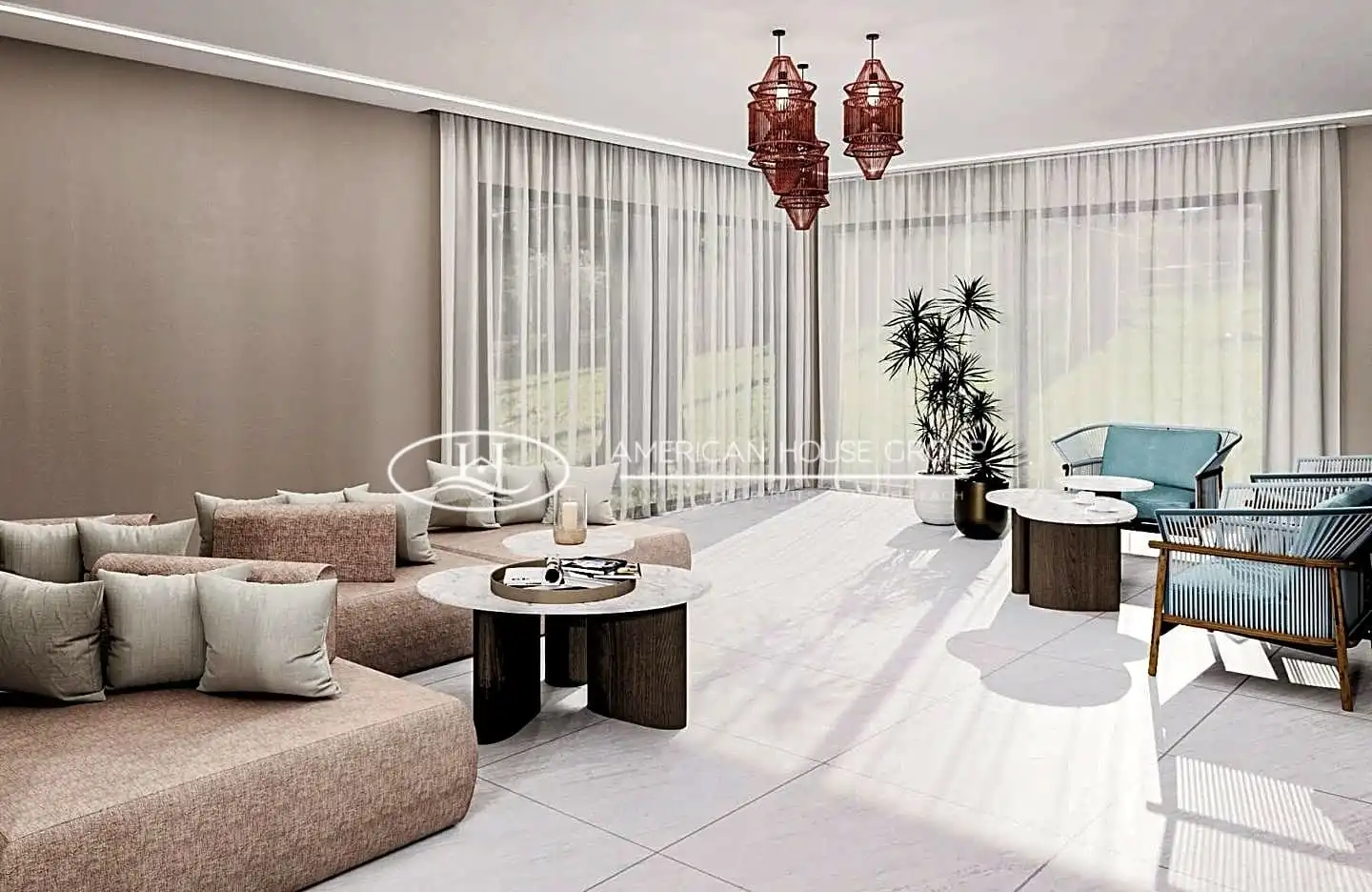 Sala d'estar de Edifici en venda en Mijas