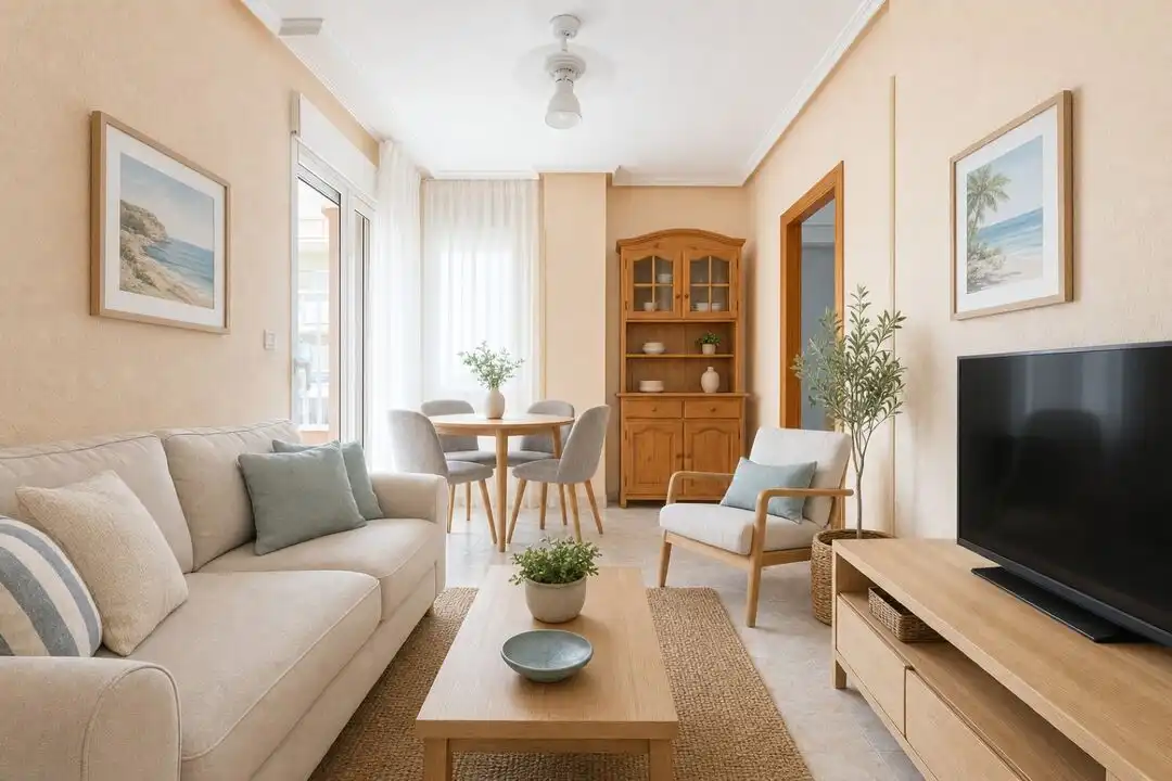 Sala de estar de Piso en venta en Torrevieja con Aire acondicionado y Calefacción
