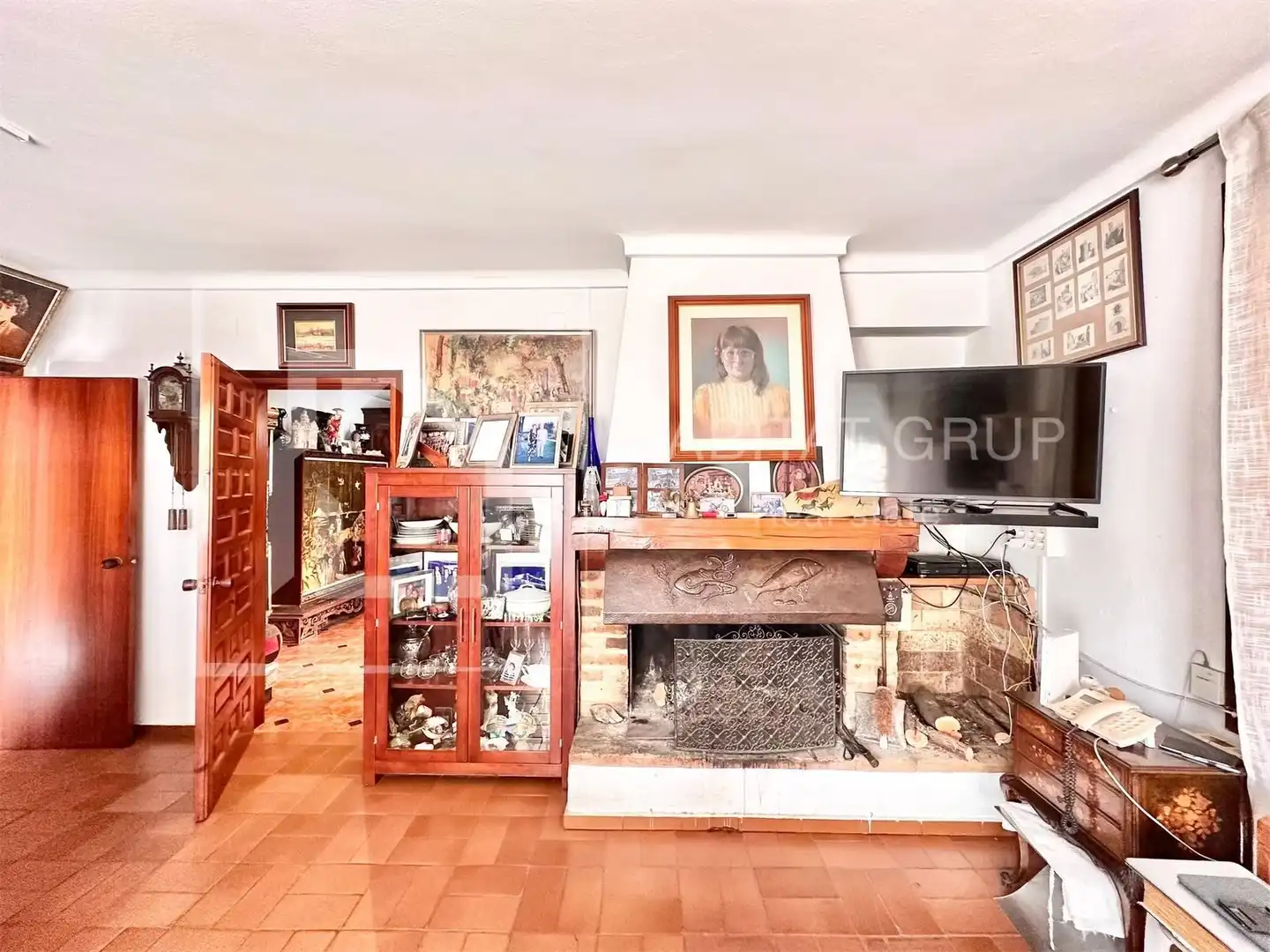 Sala d'estar de Casa o xalet en venda en Tossa de Mar amb Calefacció, Jardí privat i Terrassa