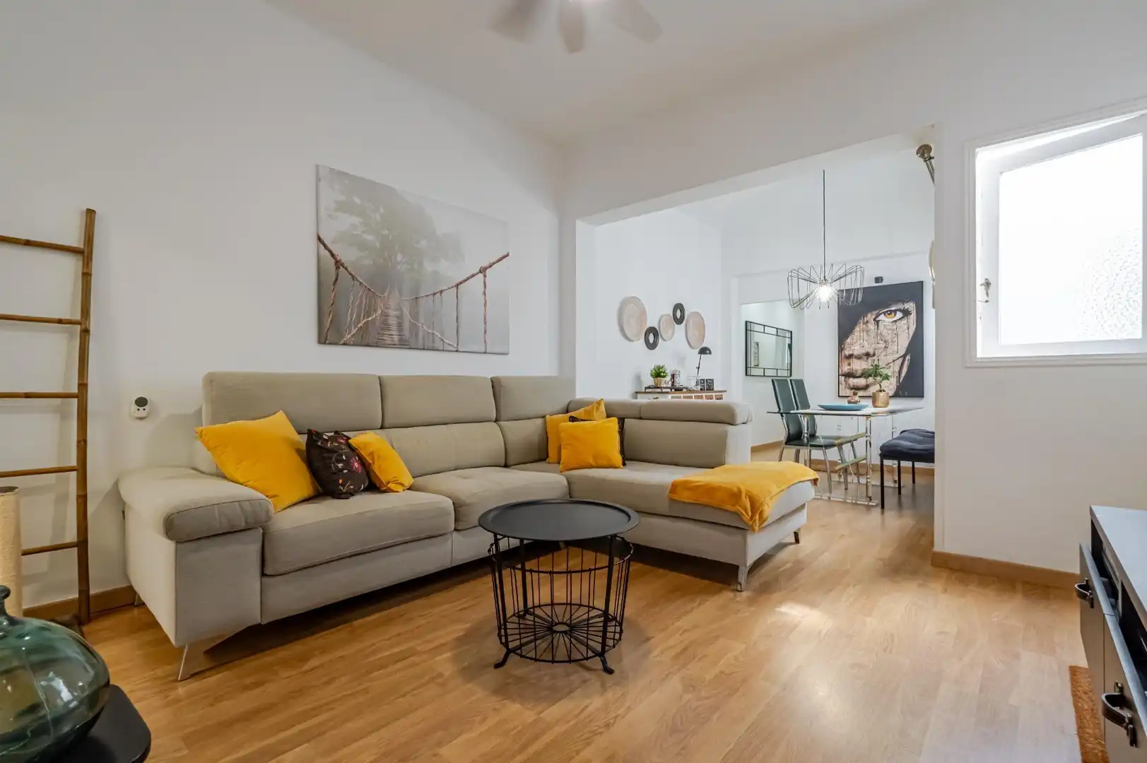 Wohnzimmer von Wohnung zum Verkauf in Las Palmas de Gran Canaria mit Parkett, Abstellraum und Möbliert