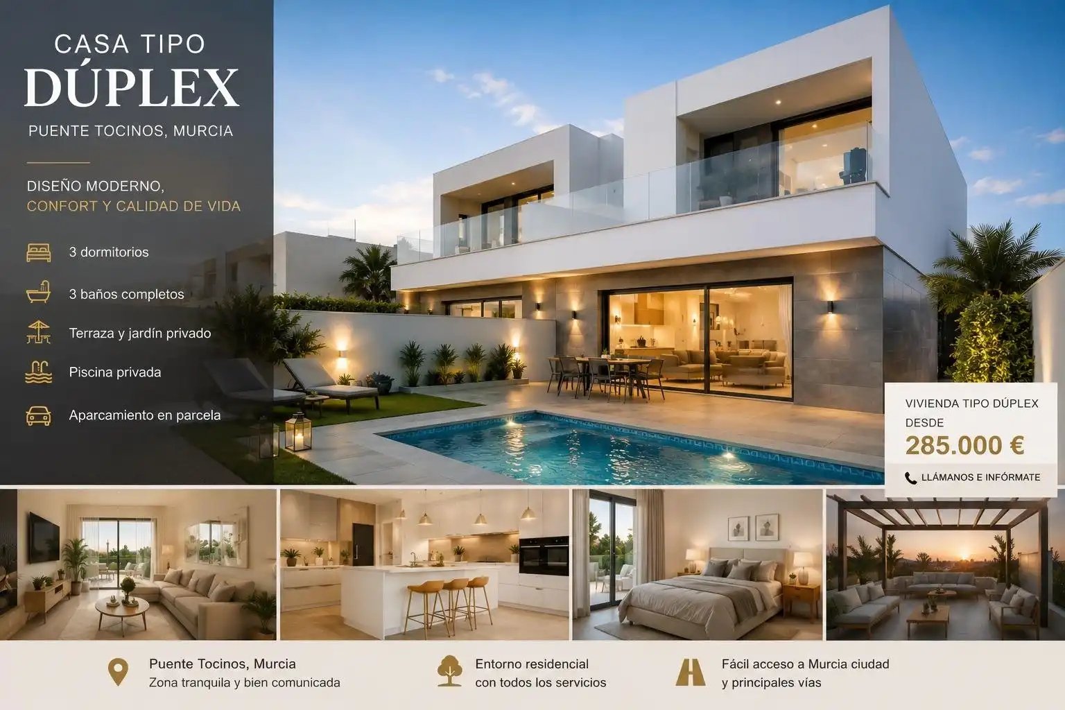Vista exterior de Casa o chalet en venta en Murcia con Aire acondicionado, Calefacción y Jardín privado