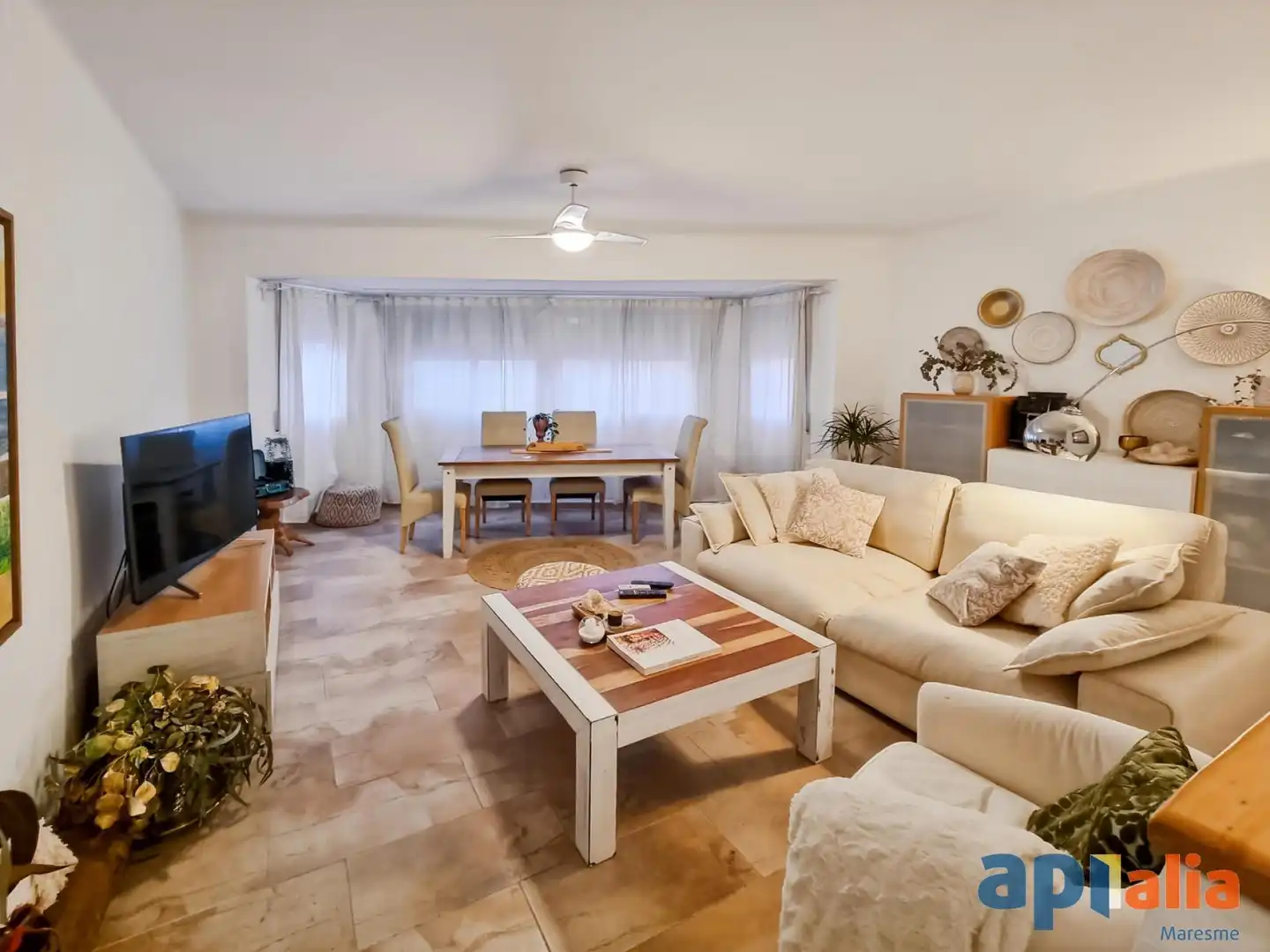 Sala de estar de Piso en venta en Mataró con Aire acondicionado