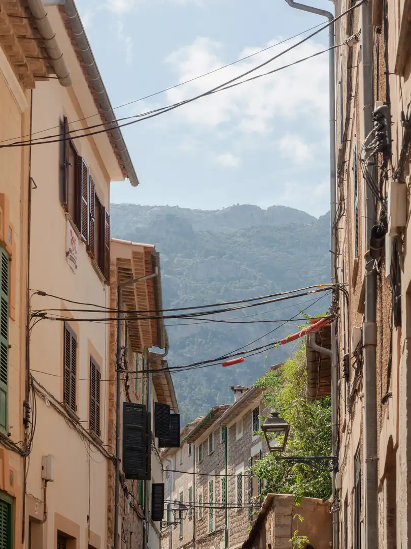 Vista exterior de Casa adosada en venta en Sóller con Jardín privado y Terraza
