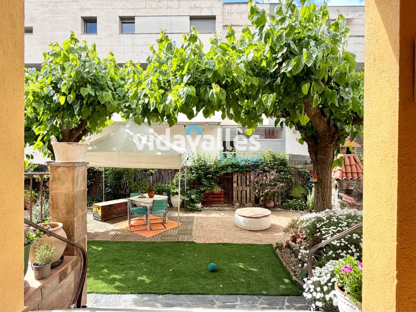 Terrassa de Casa o xalet en venda en Cardedeu amb Calefacció, Jardí privat i Parquet