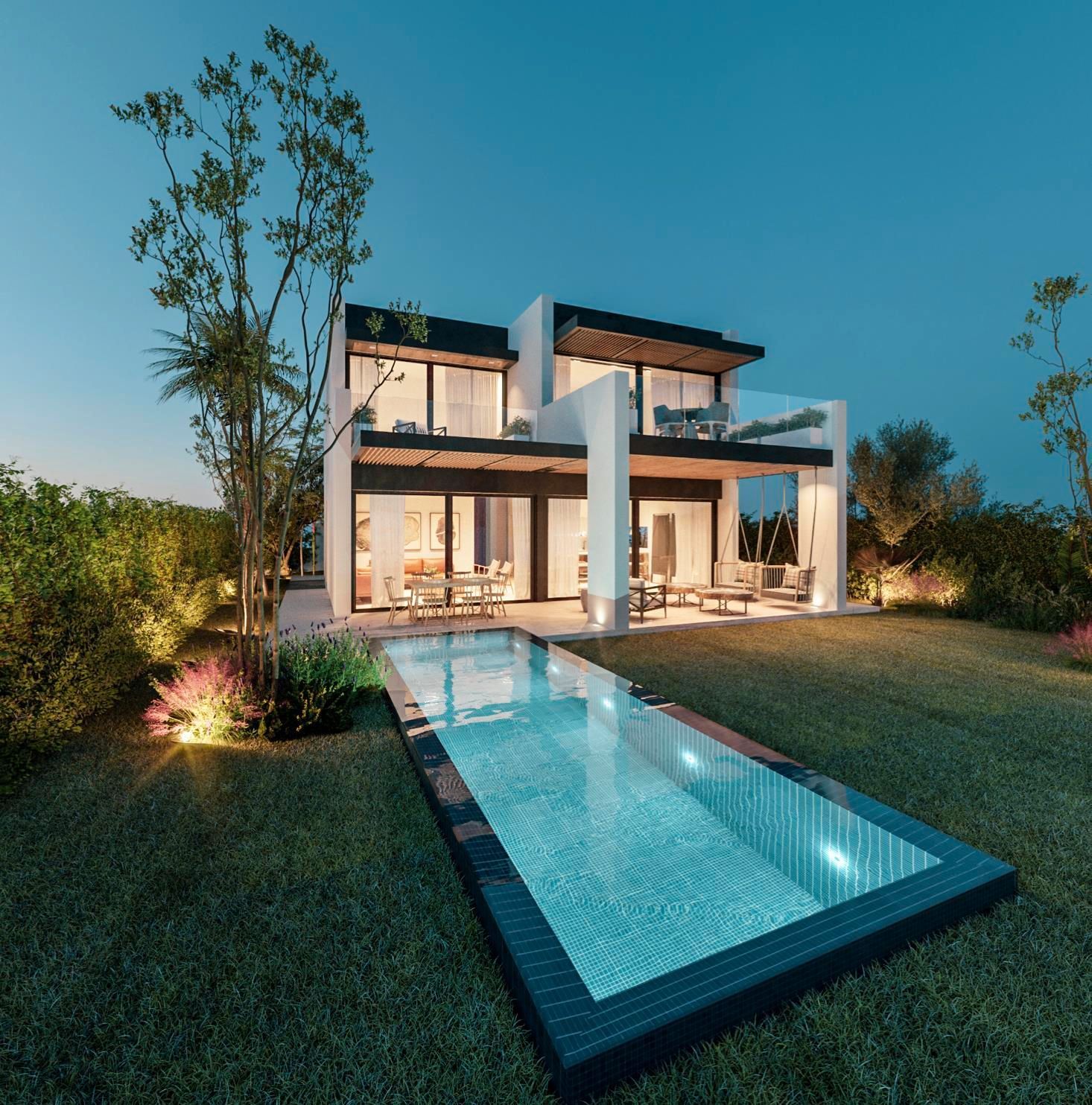 Exterior view of House or chalet for sale in Estepona  with Air Conditioner, Private garden and Parquet flooring