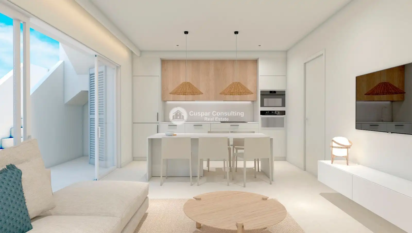 Cuina de Apartament en venda en Pilar de la Horadada amb Aire condicionat, Calefacció i Jardí privat