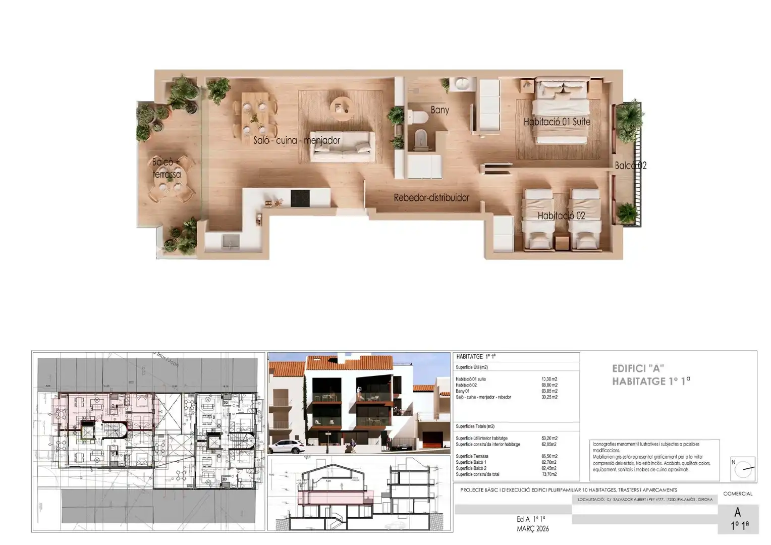 Apartamento en venta en Palamós con Terraza, Trastero y Balcón