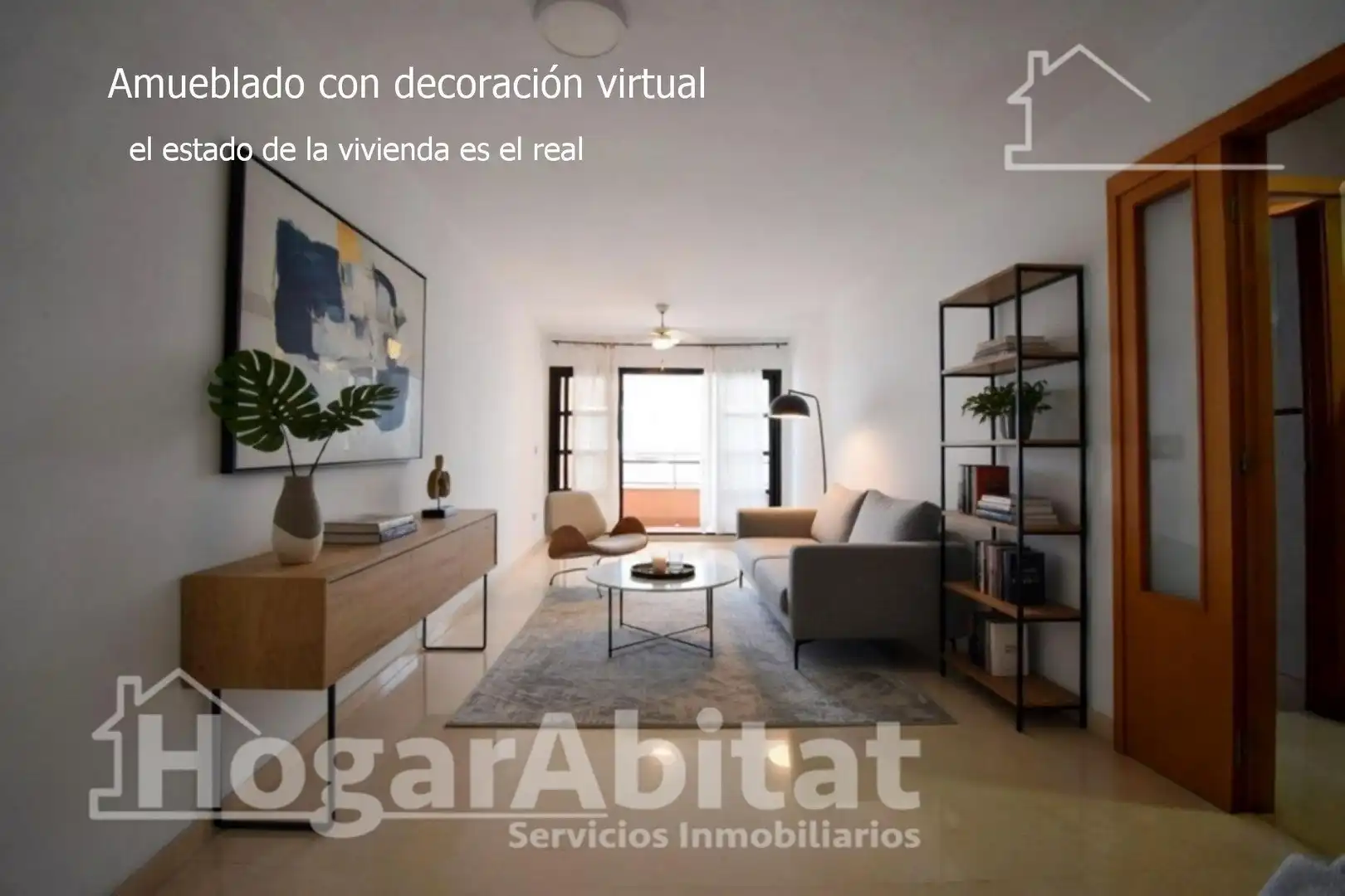 Living room of Flat for sale in Oliva  with Terrace, Storage room and Balcony