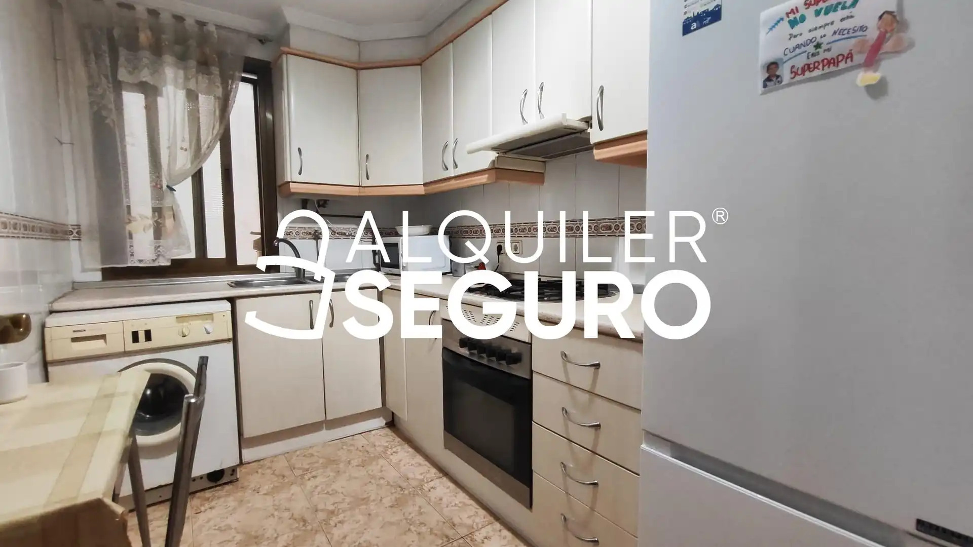 Kitchen of Flat for rent in Madrid  with Air Conditioner, Terrace and Furnished