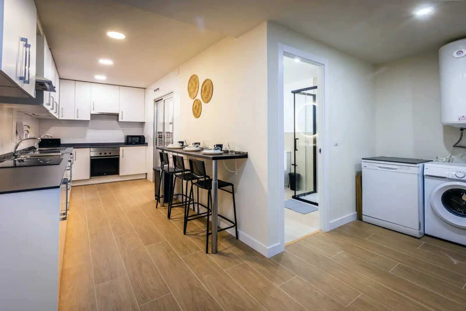 Kitchen of Flat for share in Parla  with Heating, Furnished and Oven