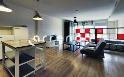 Living room of Study to rent in  Madrid Capital  with Air Conditioner, Heating and Furnished