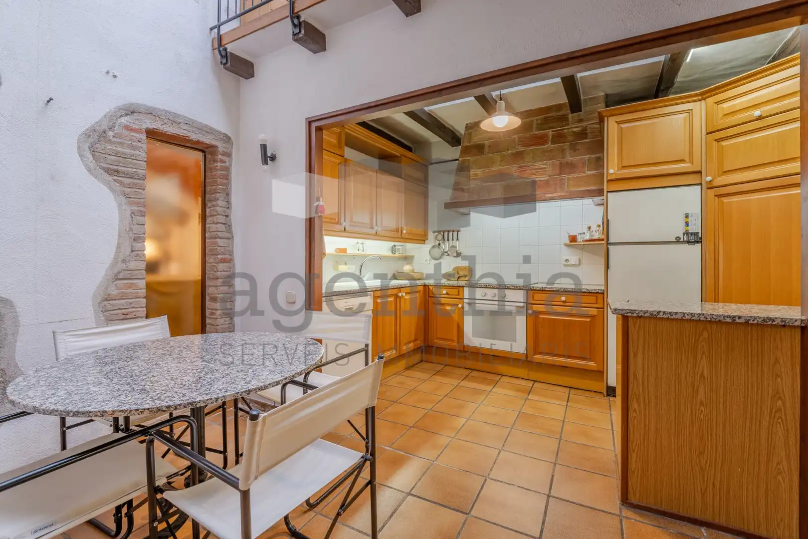Cocina de Finca rústica en venta en Vilablareix con Calefacción, Trastero y Balcón