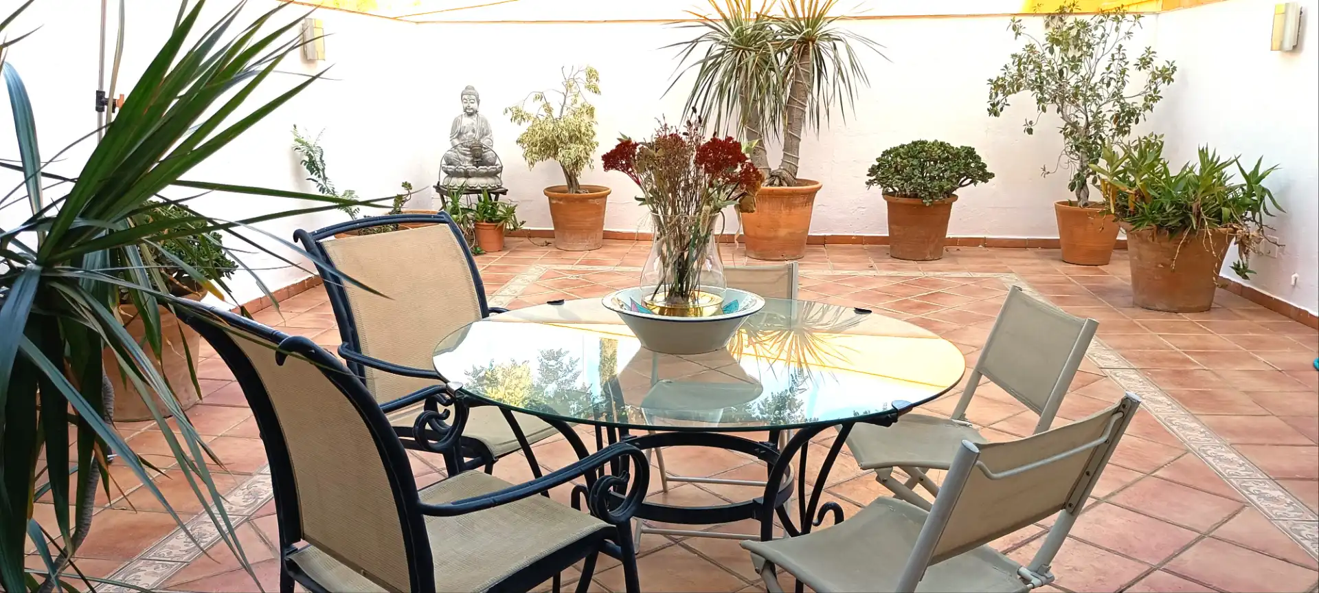 Terrace of Detached homes for sale in Estepona  with Air Conditioner, Heating and Private garden