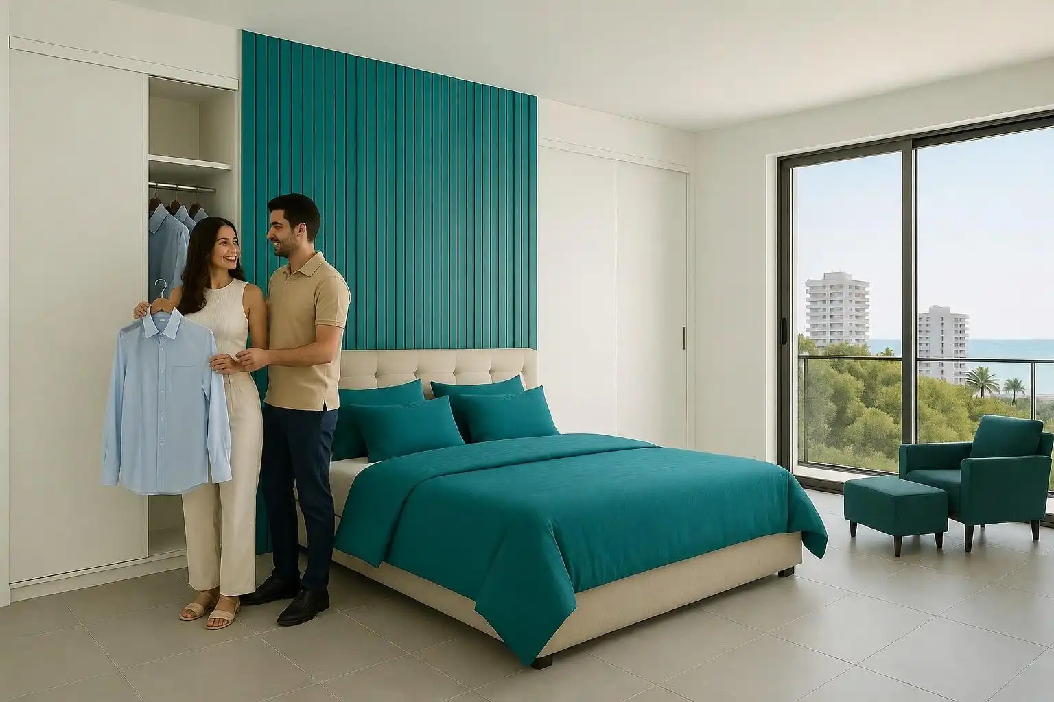 Bedroom of Flat for sale in San Javier  with Storage room, Furnished and Balcony