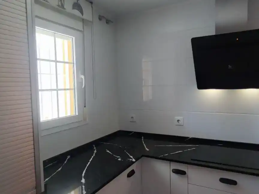 Kitchen of Flat for sale in Almensilla  with Air Conditioner, Private garden and Storage room
