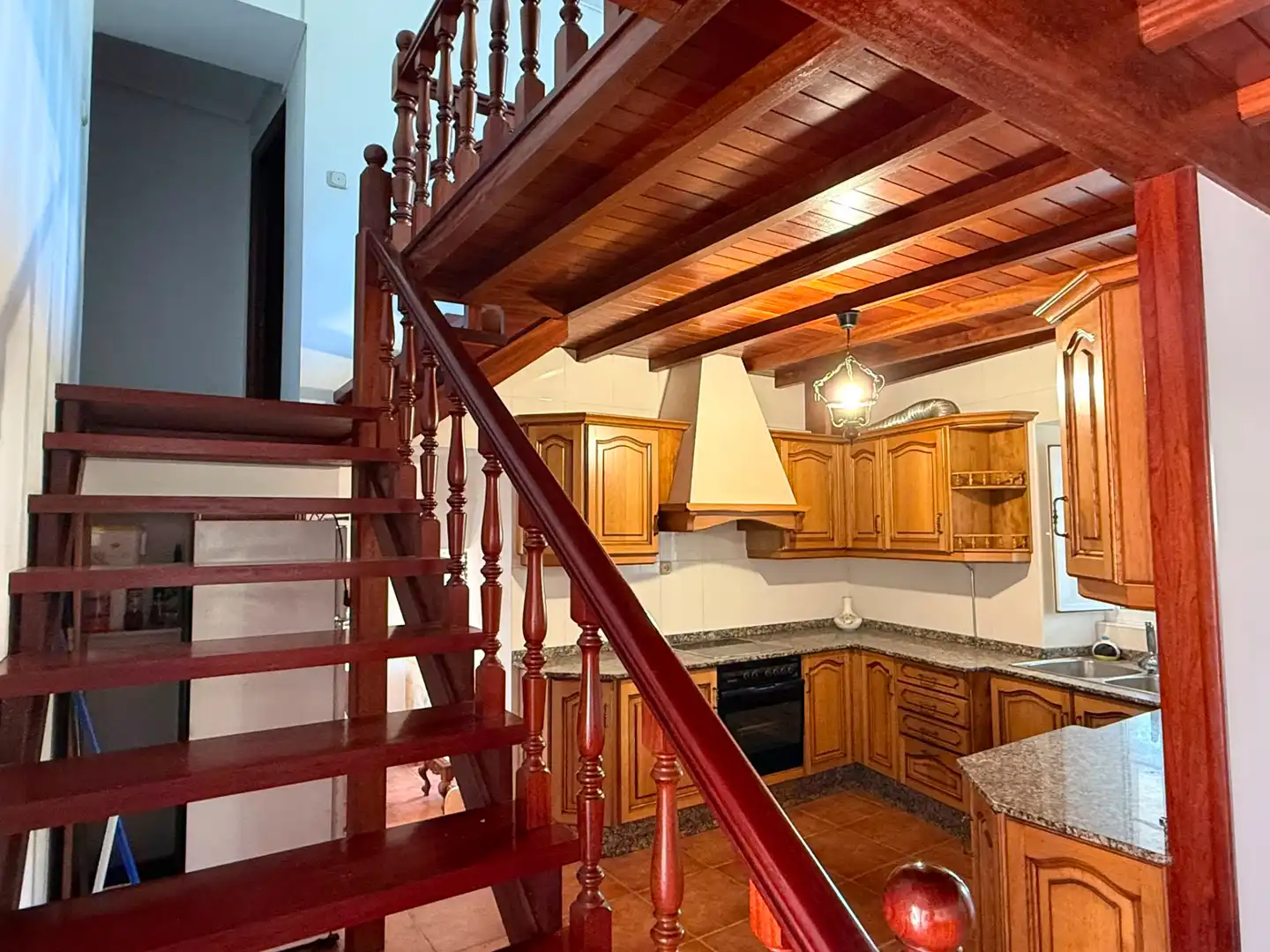 Cocina de Casa adosada en venta en Narón con Jardín privado, Terraza y Trastero