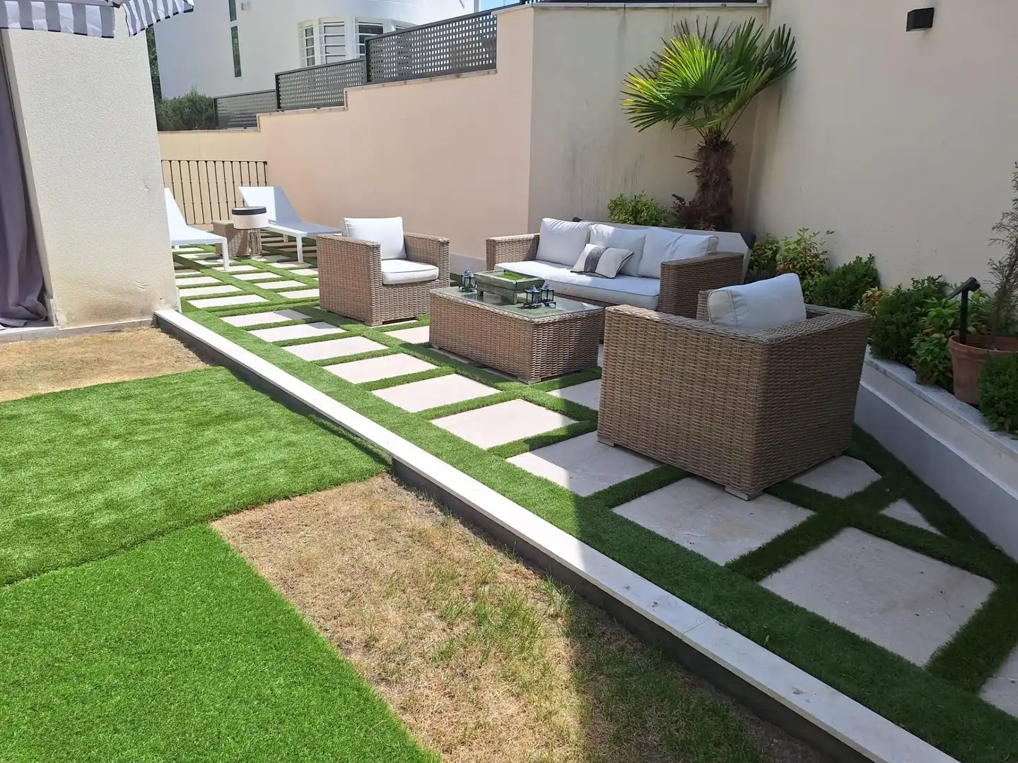 Terrasse von Haus oder Chalet zur Miete in Madrid mit Klimaanlage, Heizung und Privatgarten