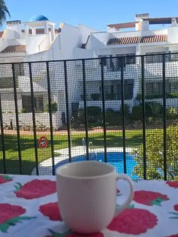 Jardín de Apartamento de alquiler en Islantilla con Aire acondicionado, Calefacción y Terraza