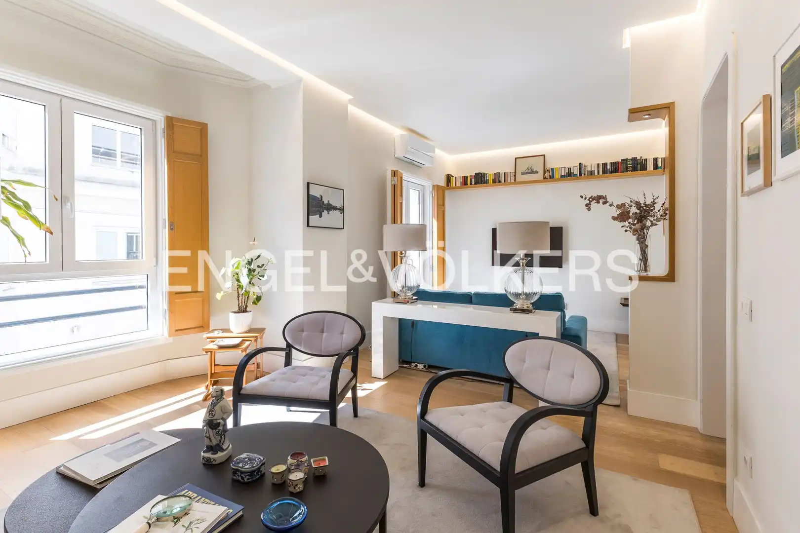 Sala de estar de Piso de alquiler en Madrid con Aire acondicionado, Calefacción y Amueblado