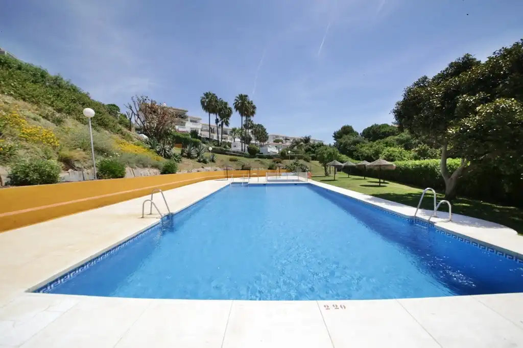 Schwimmbecken von Wohnung zum Verkauf in Mijas mit Terrasse, Möbliert und Waschmaschine