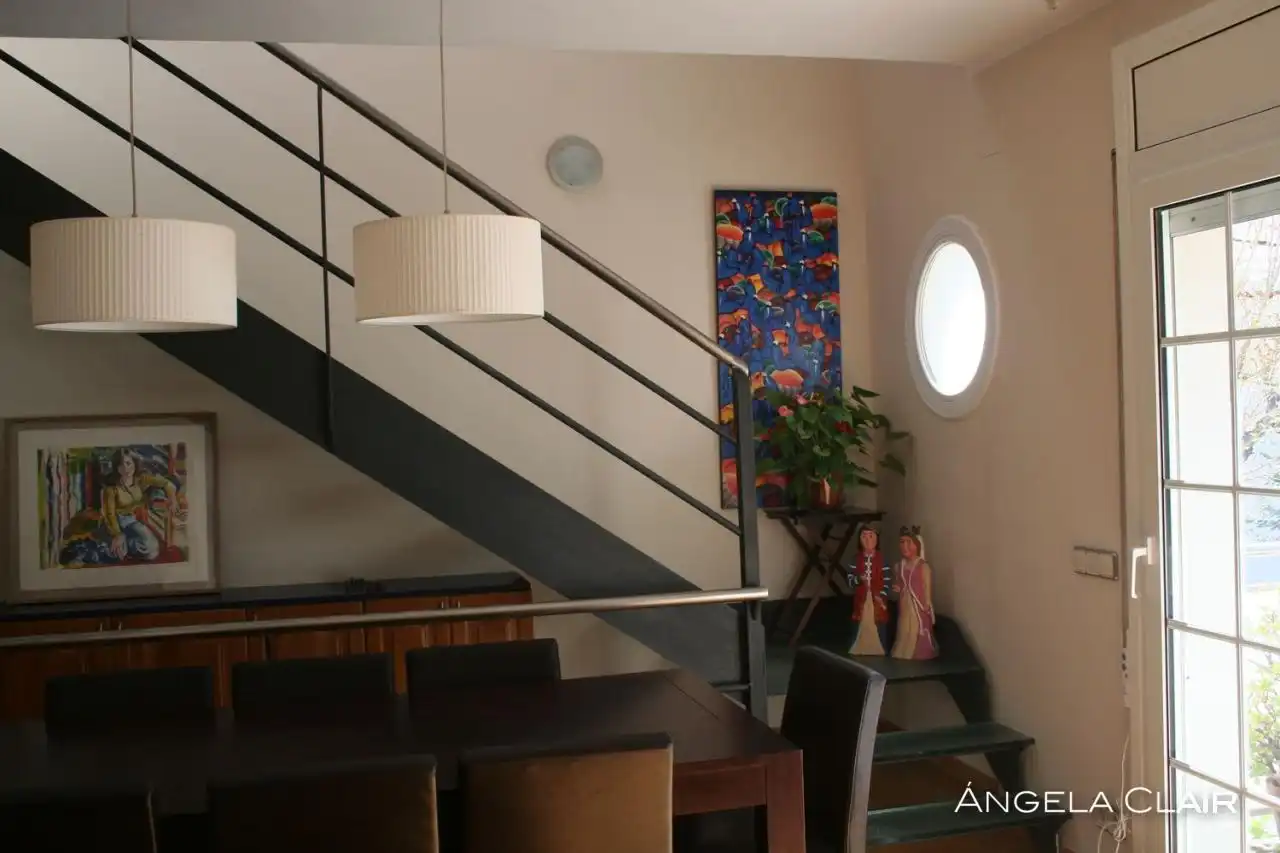 Dining room of Flat for rent in Sitges  with Air Conditioner, Heating and Parquet flooring