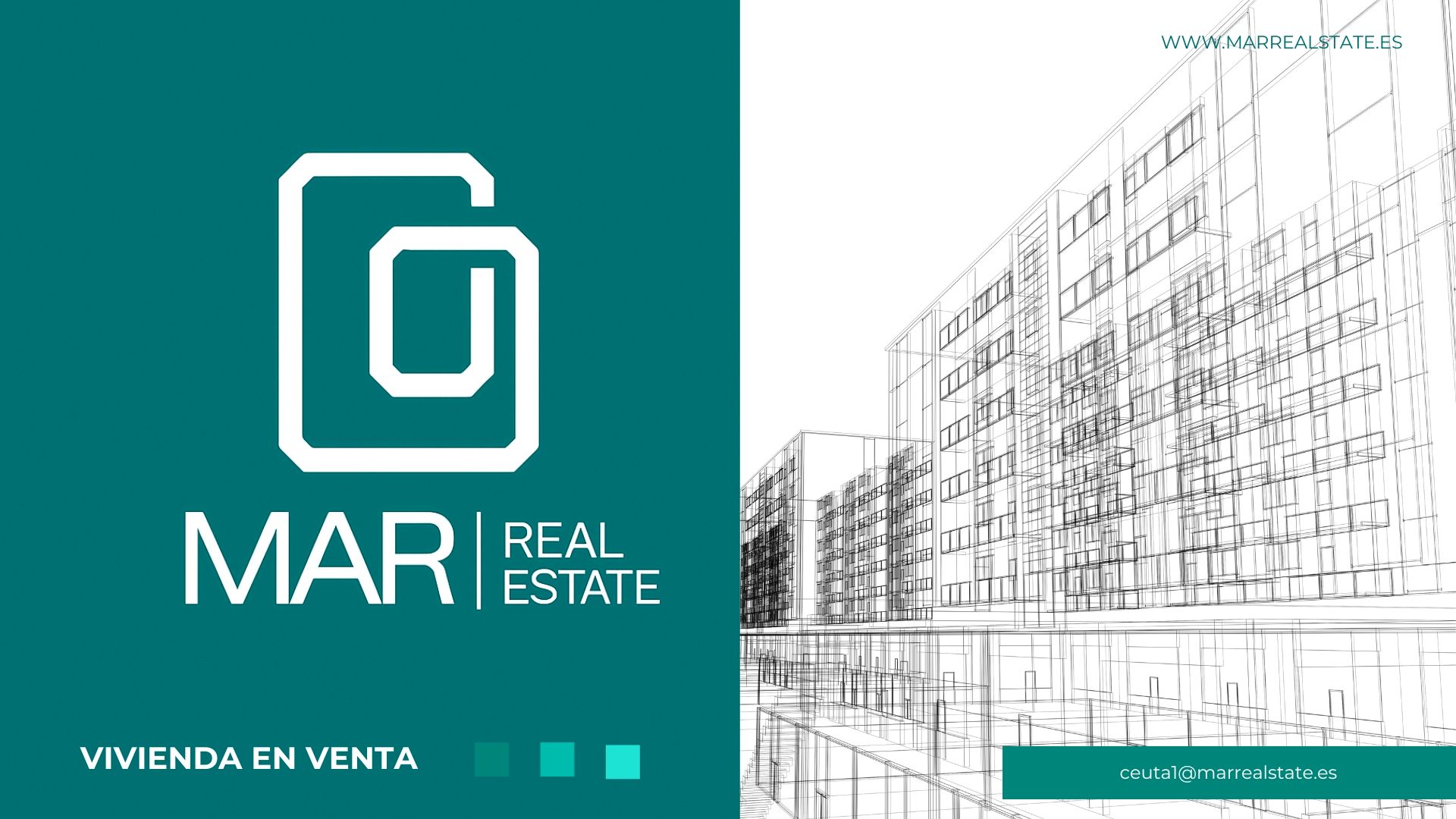 Vista exterior de Dúplex en venda en  Ceuta Capital amb Aire condicionat, Jardí privat i Terrassa