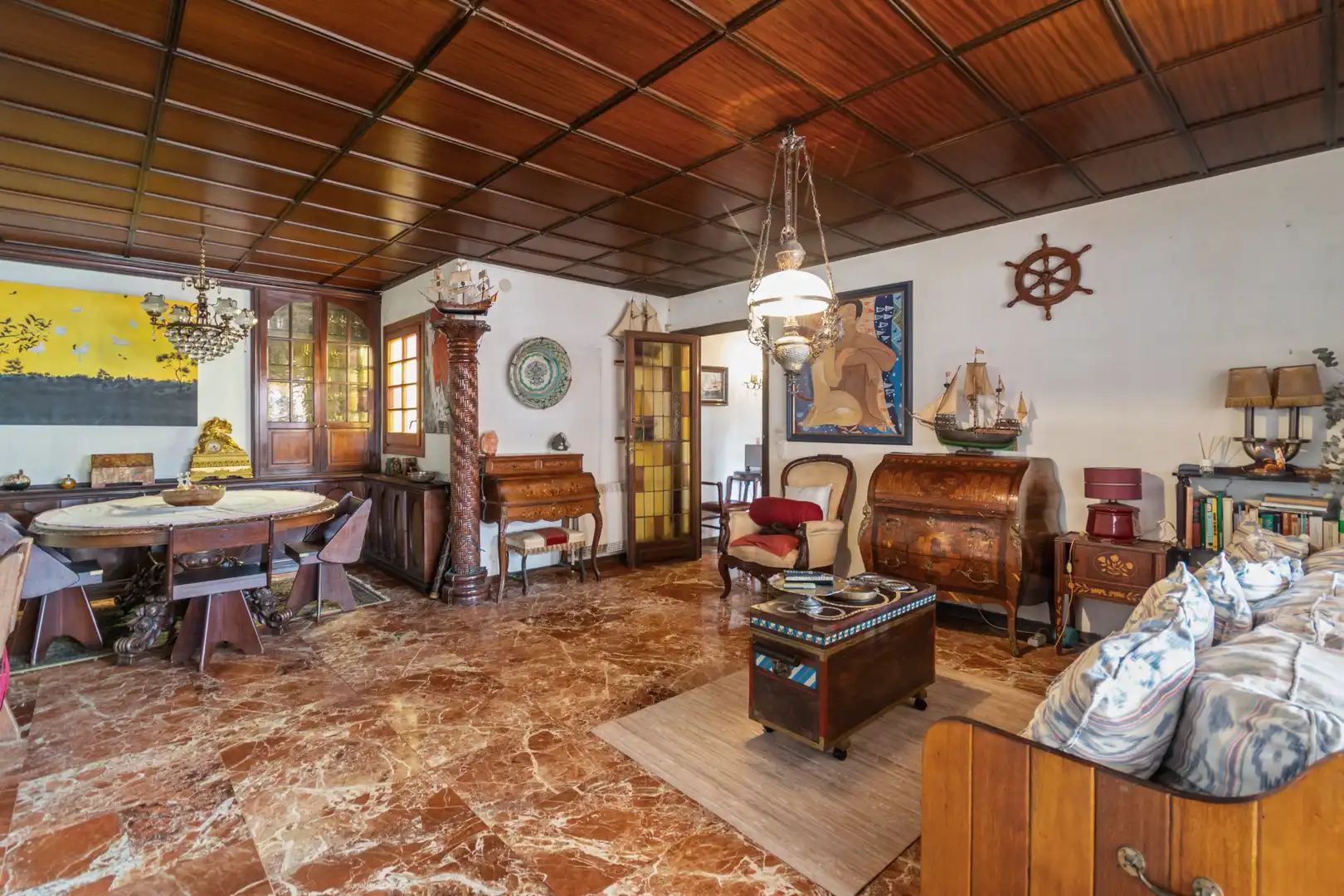 Sala de estar de Ático en venta en Barcelona con Aire acondicionado, Calefacción y Parquet