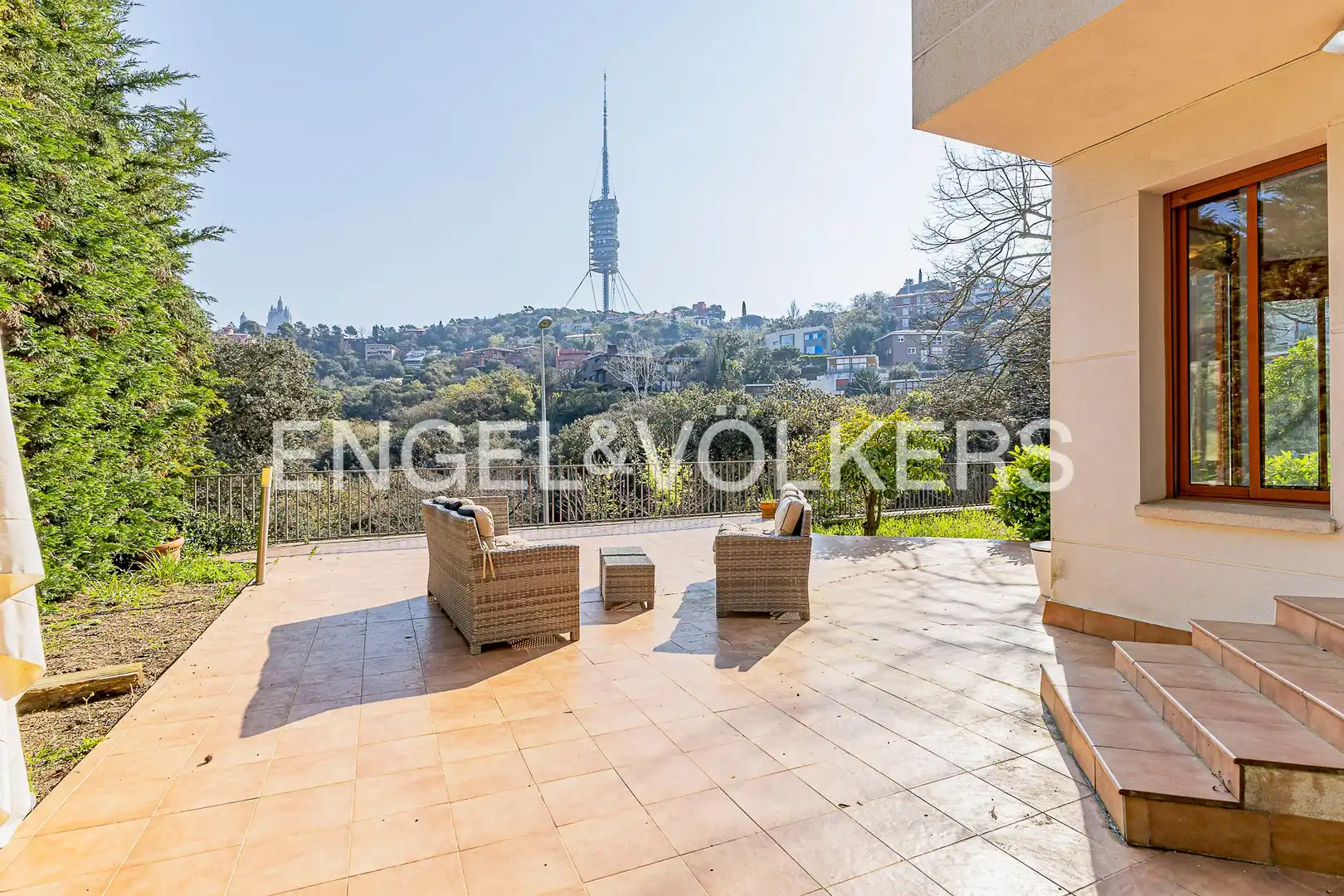 Terraza de Casa o chalet de alquiler en Barcelona con Aire acondicionado, Calefacción y Jardín privado