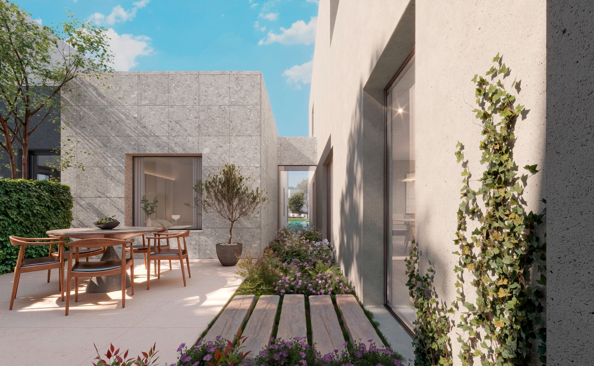 Terrace of Single-family semi-detached for sale in Torrelodones  with Air Conditioner, Heating and Private garden