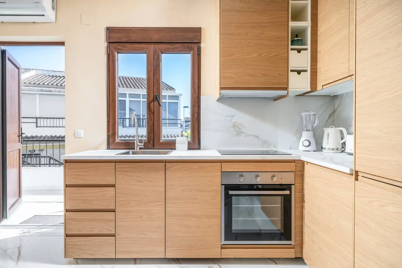 Cocina de Apartamento en venta en Torrevieja con Aire acondicionado, Piscina y Amueblado