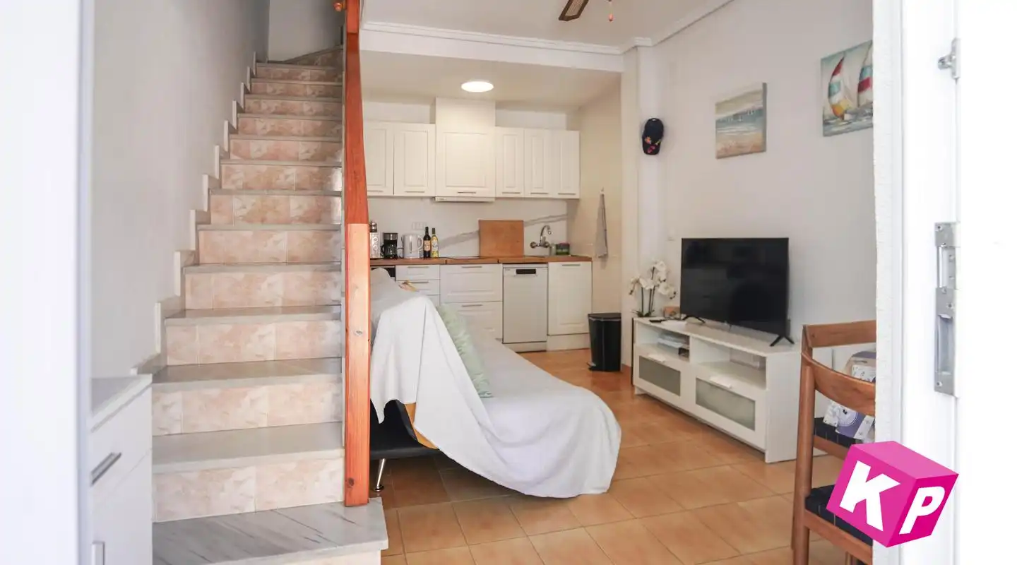 Sala d'estar de Casa o xalet en venda en Santa Pola amb Aire condicionat, Terrassa i Moblat
