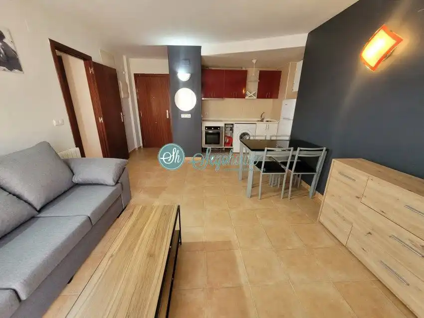 Living room of Flat for sale in Espirdo  with Heating, Storage room and Furnished