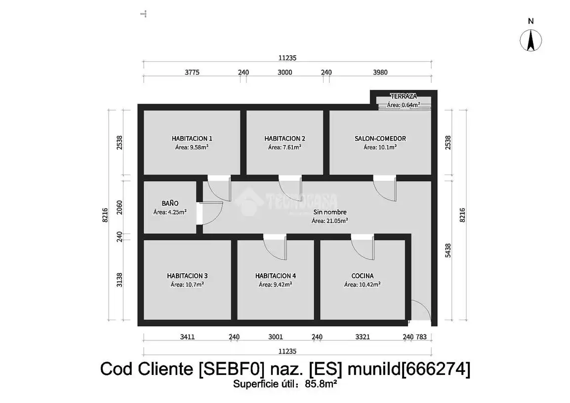 Wohnung zum Verkauf in Cantillana mit Klimaanlage und Heizung