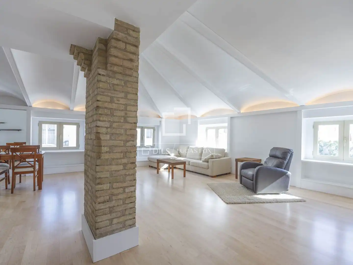 Sala de estar de Piso de alquiler en Valencia con Aire acondicionado, Calefacción y Parquet