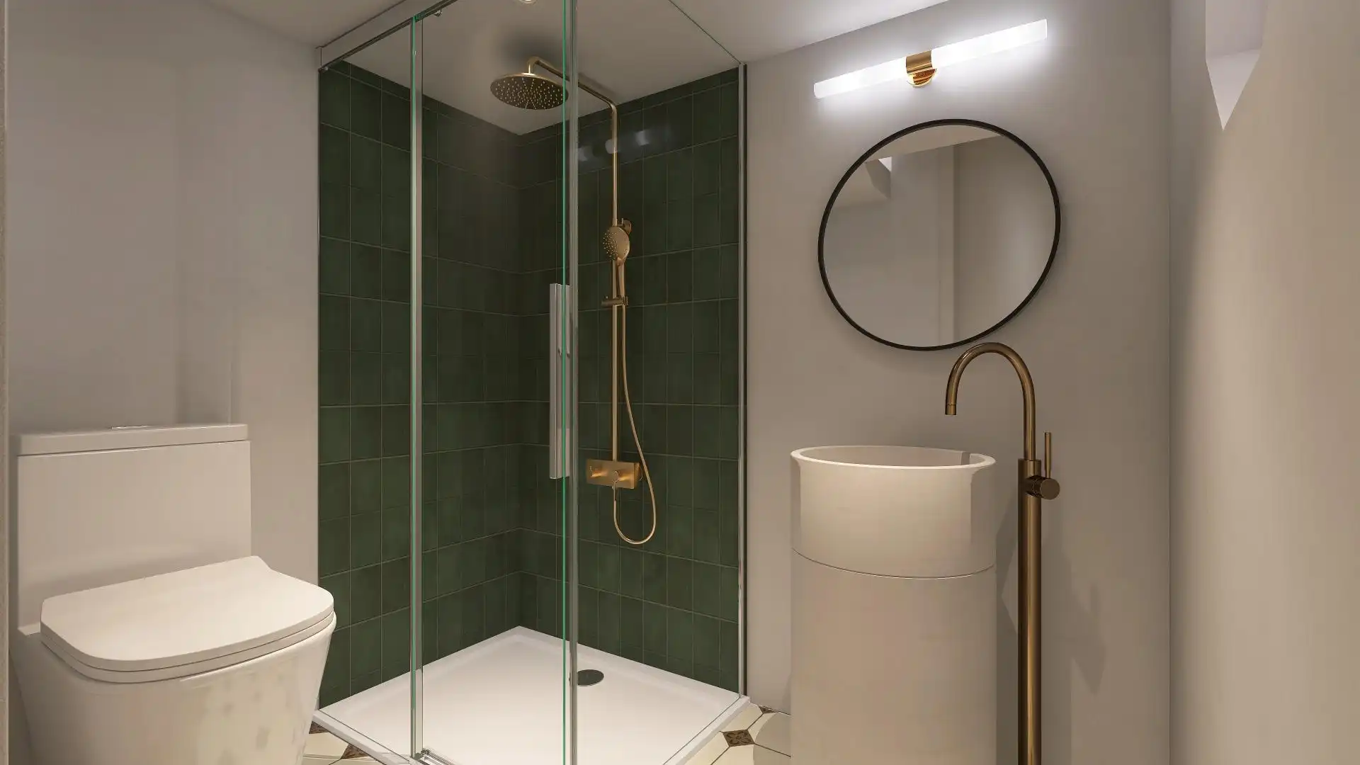 Bathroom of Houses for sale in Benalmádena  with Air Conditioner, Heating and Private garden