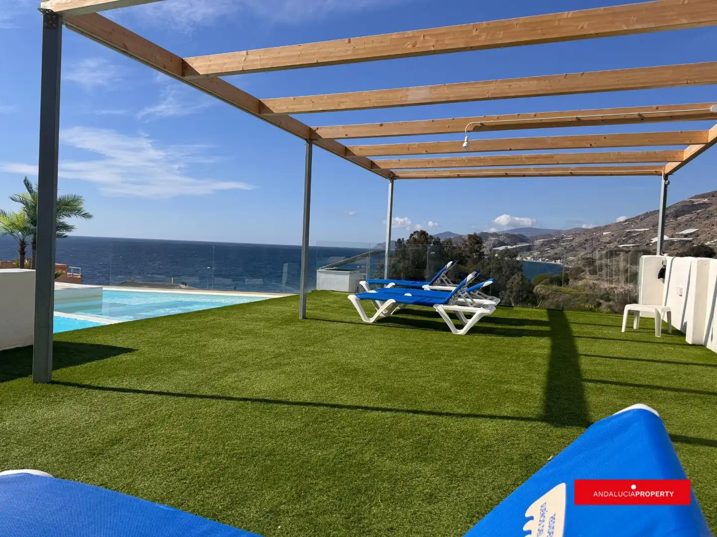 Terrasse von Wohnung zur Miete in Sorvilán mit Klimaanlage, Heizung und Privatgarten