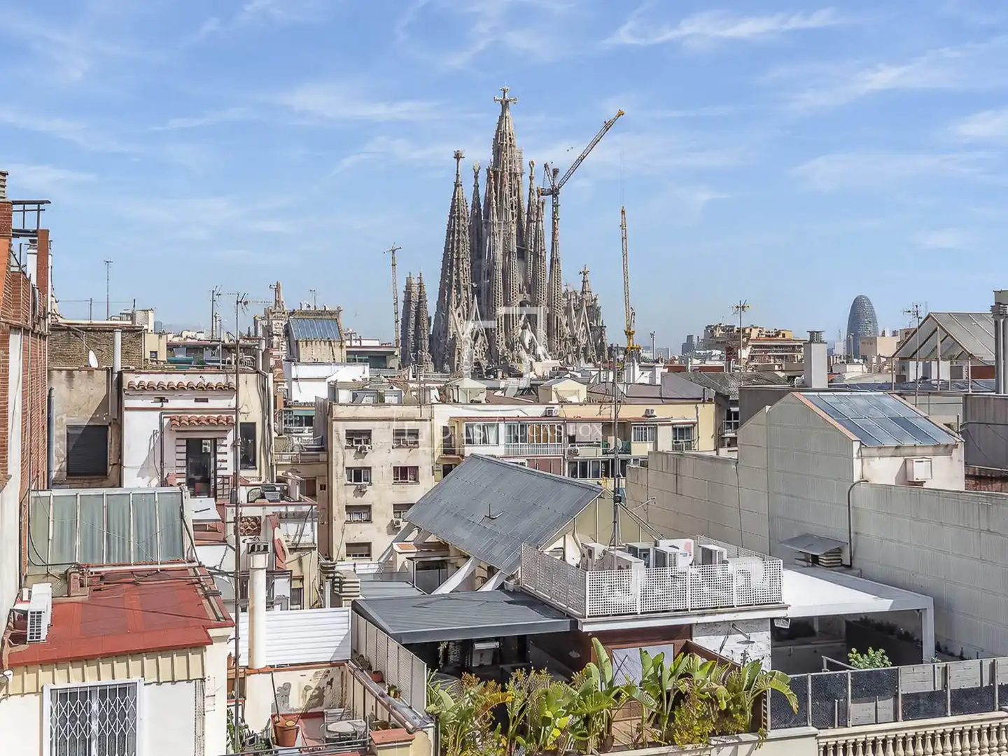 Exterior view of Attic for sale in Barcelona  with Air Conditioner, Heating and Terrace