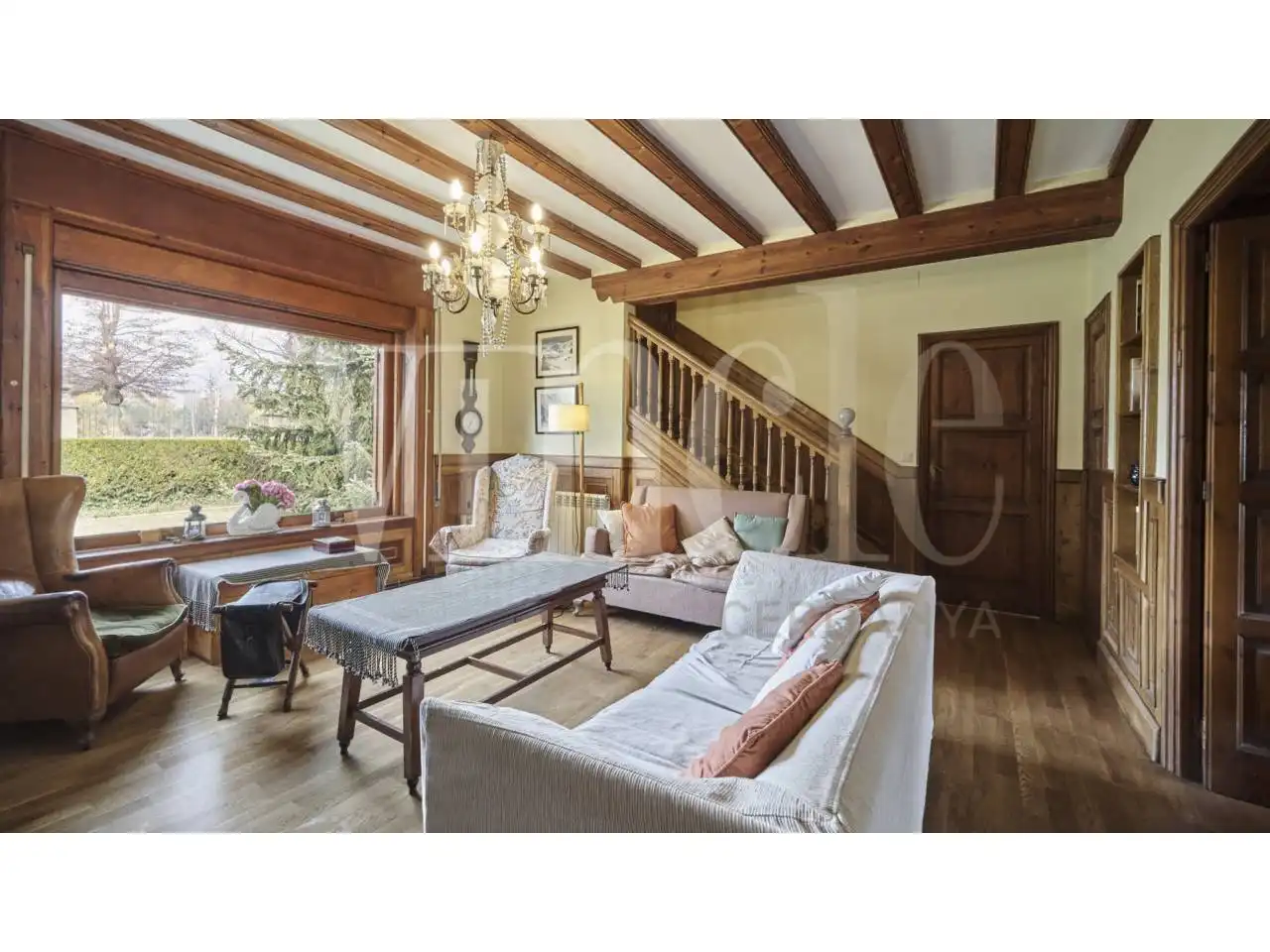 Living room of Houses for sale in Puigcerdà  with Heating, Private garden and Parquet flooring