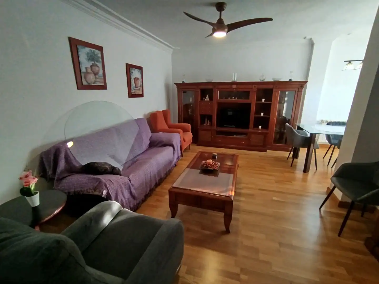 Sala d'estar de Àtic per a compartir en Santa Teresa - Vereda