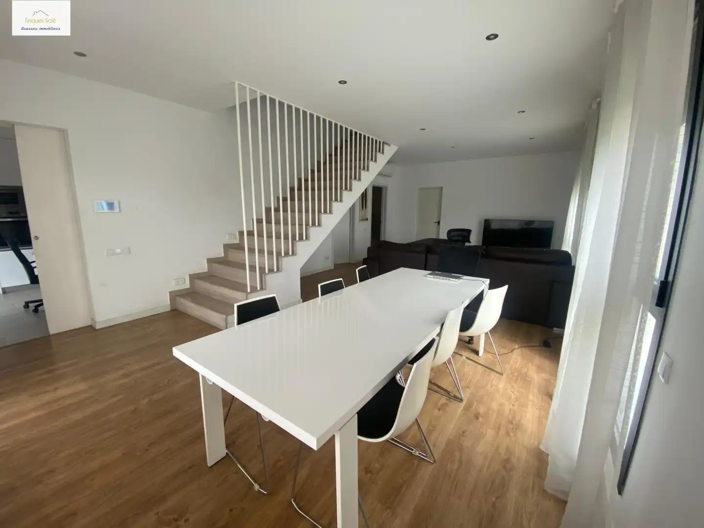 Dining room of Houses for sale in La Roca del Vallès  with Air Conditioner, Heating and Private garden