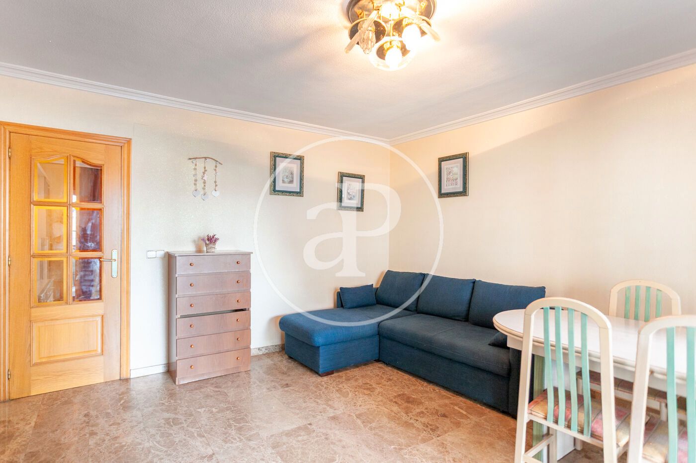 Living room of Flat for sale in El Campello  with Heating, Terrace and Furnished