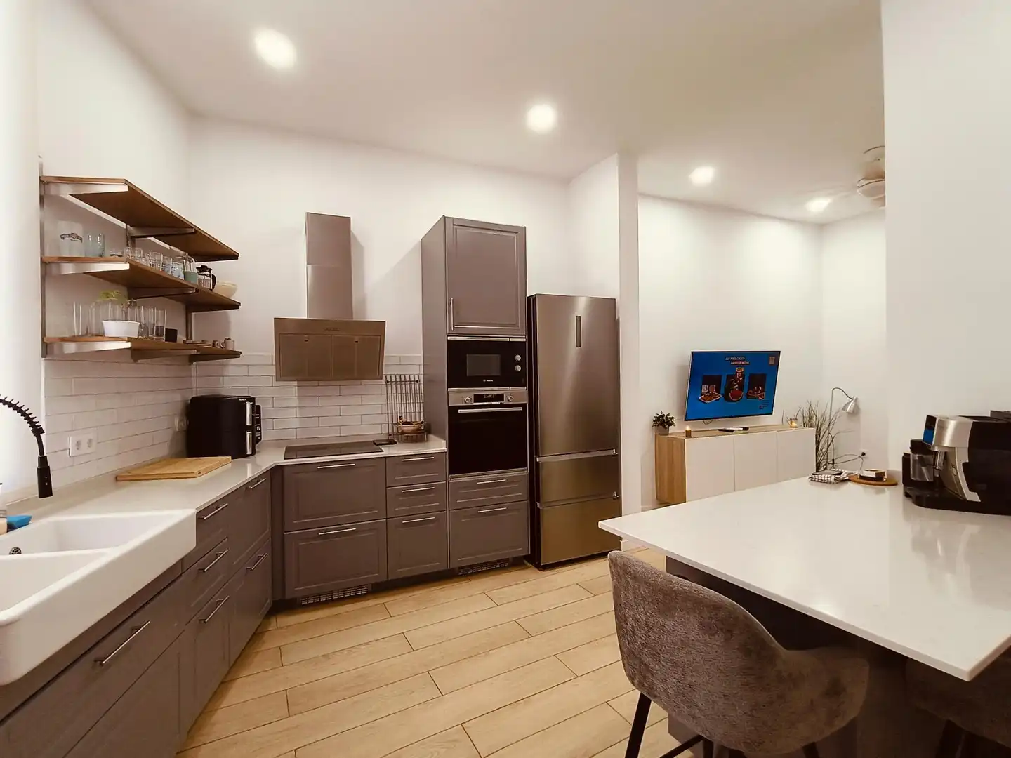Cocina de Piso de alquiler en Santa Cruz de Tenerife con Aire acondicionado y Amueblado