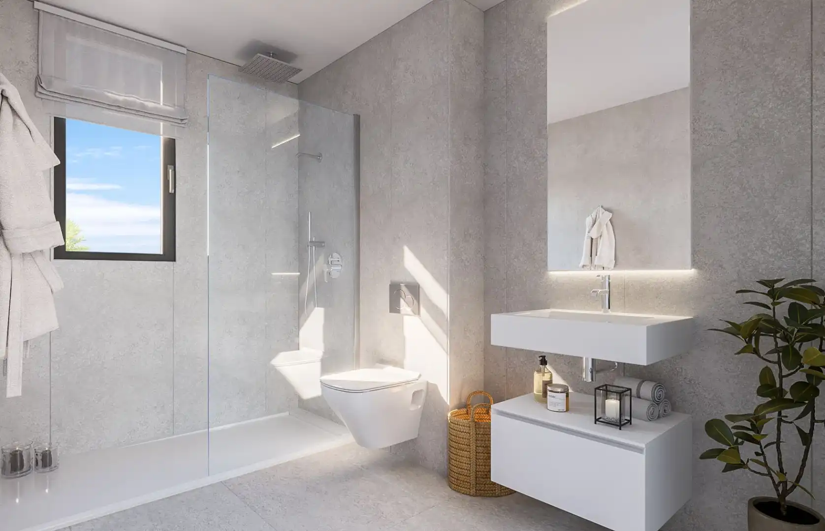 Bathroom of Apartments for sale in Marbella  with Air Conditioner, Terrace and Swimming Pool