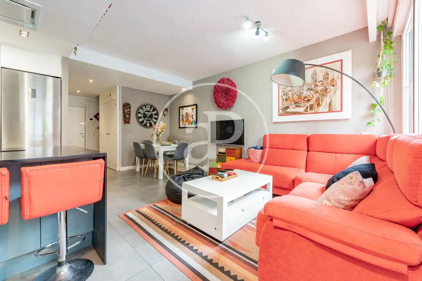 Sala de estar de Piso en venta en  Madrid Capital con Aire acondicionado, Calefacción y Trastero
