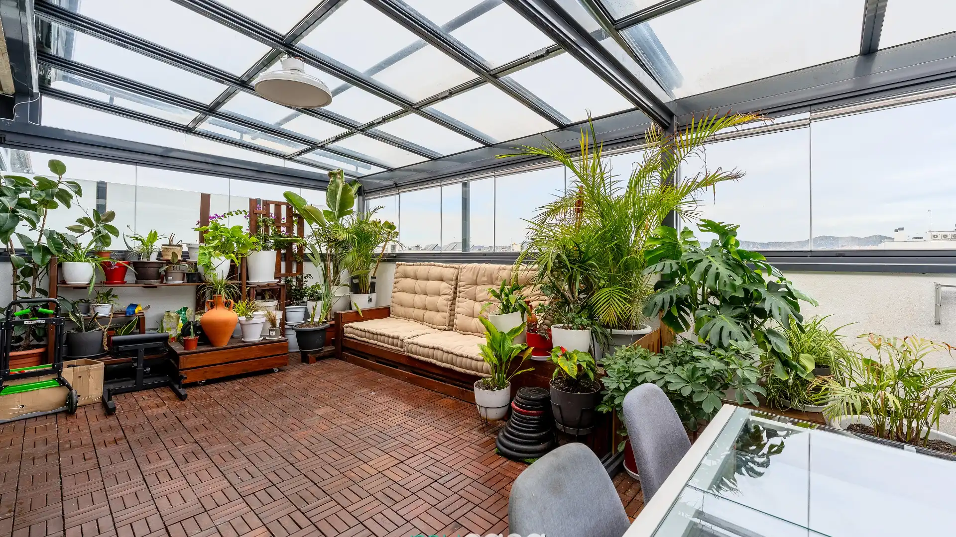 Terraza de Ático en venta en Sant Adrià de Besòs con Aire acondicionado, Calefacción y Parquet