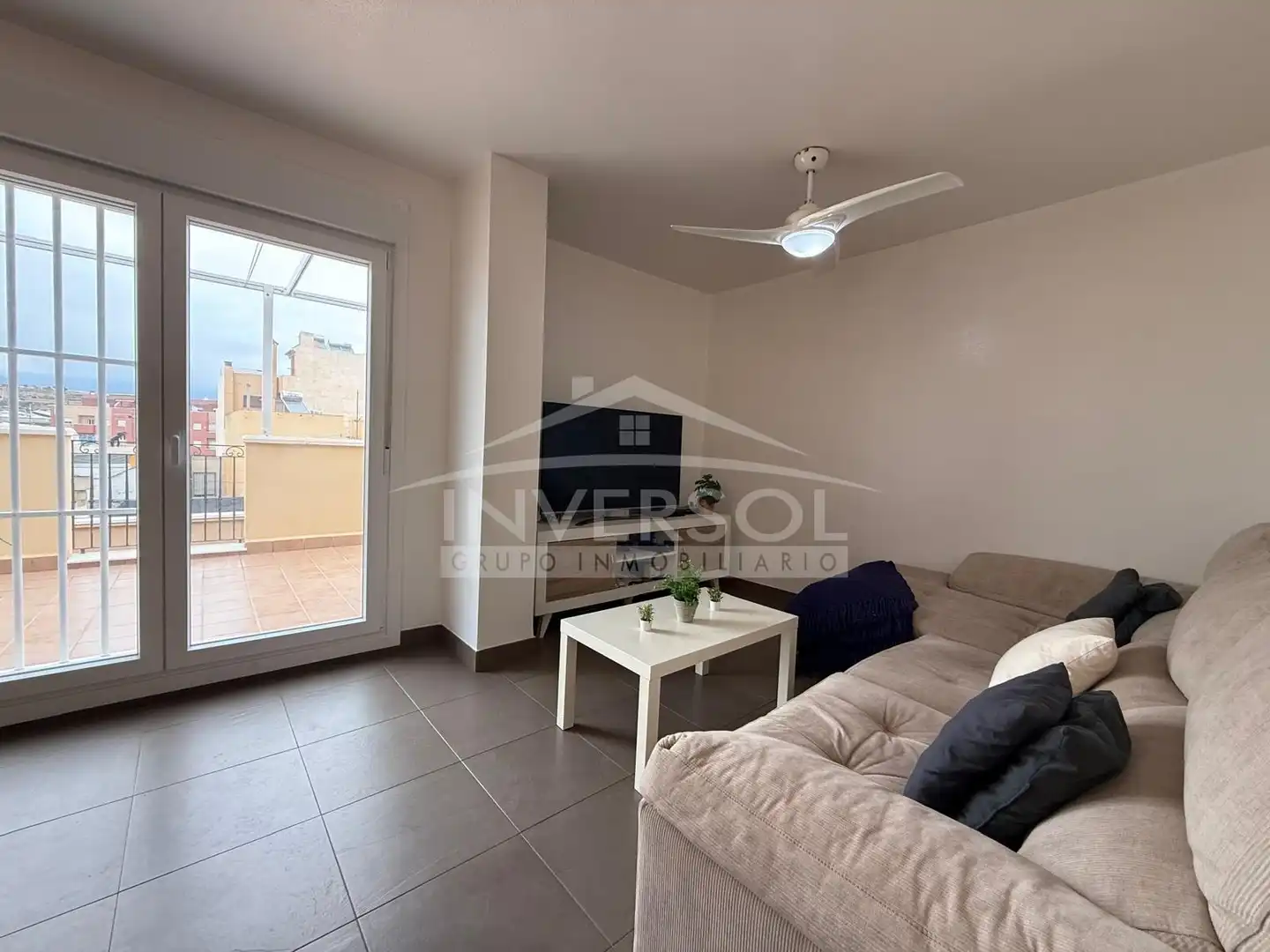 Living room of Attic for sale in El Ejido  with Terrace, Furnished and Oven