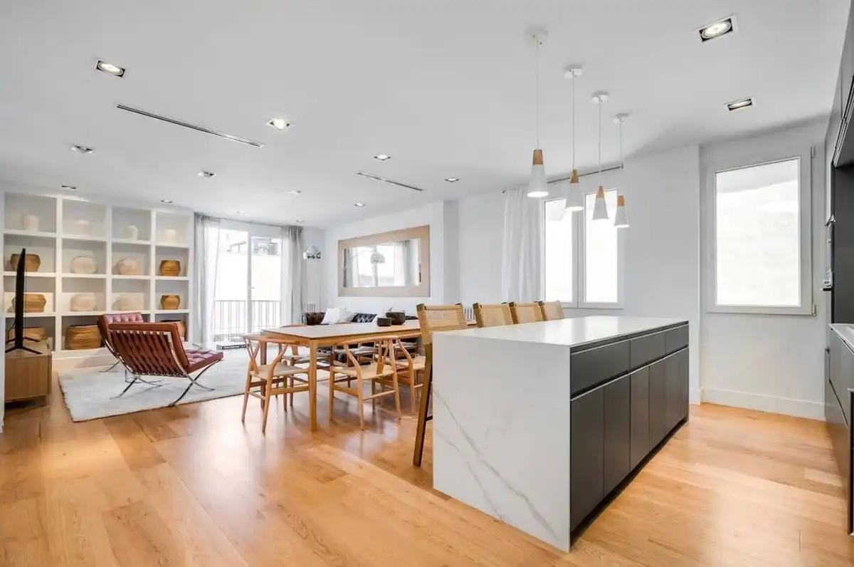 Cocina de Piso de alquiler en Madrid con Aire acondicionado, Calefacción y Terraza